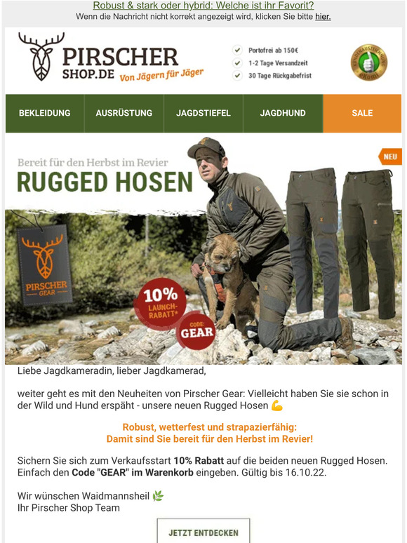 ✨Neue Hosen von Pirscher Gear: Jetzt entdecken!
