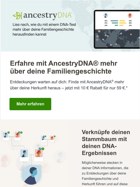 ancestry.de Ahnenforschung, Stammbaum AncestryDNA wie funktioniert das? Milled