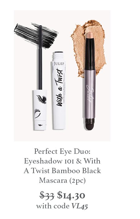 Perfect Eye Duo: Eyeshadow 101 & With A Twist Bamboo Black Mascara (2pc)
