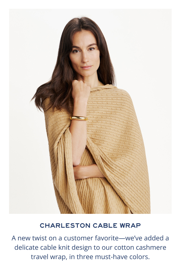 Charleston cable wrap In Camel
