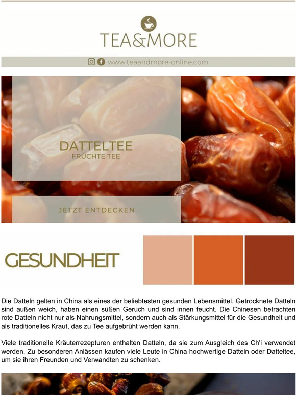 Datteltee: ein neuer Alltagstee! ☀️