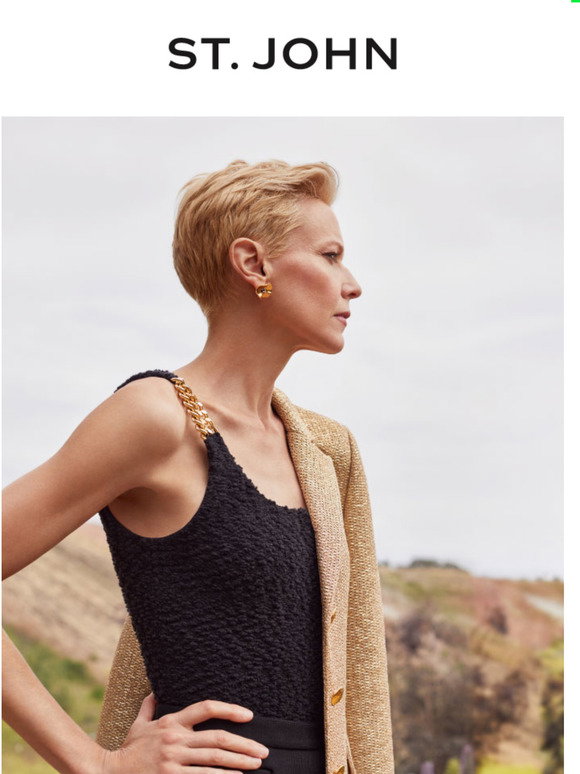 Broche Vintage St. John Knits - Bijou Féminin D'occasion