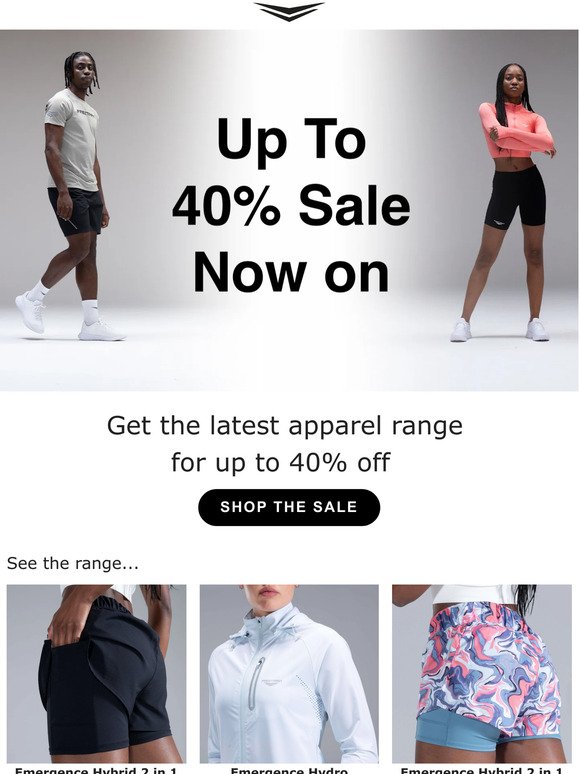 Up to 40% sale now on!