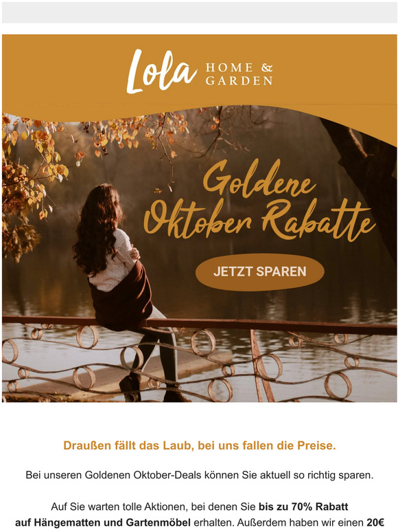 Haben Sie schon unsere Goldenen Oktober-Rabatte entdeckt? 👀