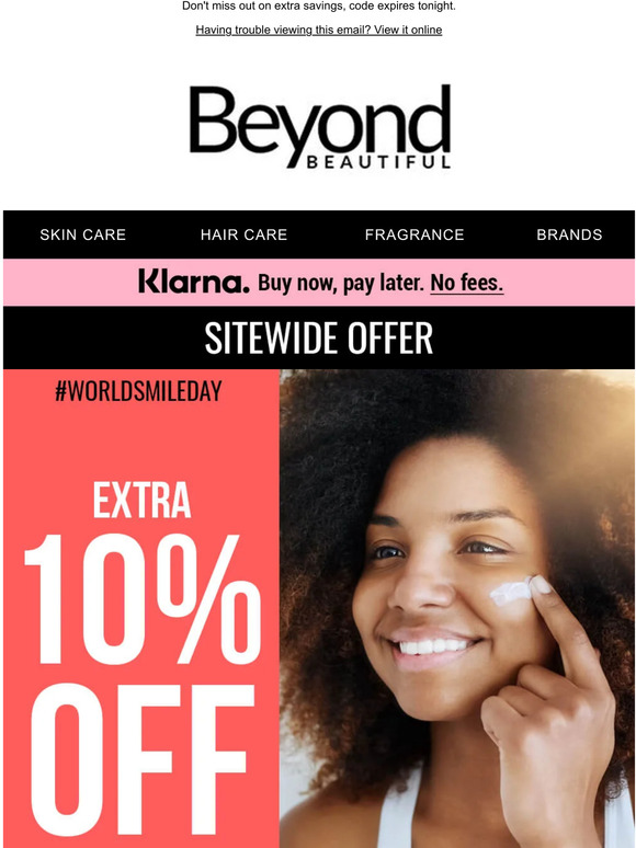 ENDS TODAY: Extra 10% Off Sitewide ❤️️