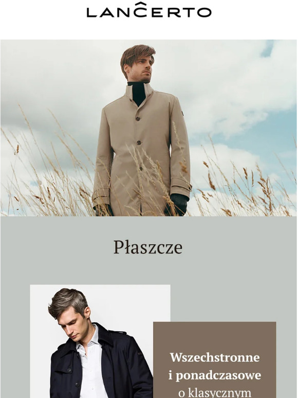 🧥 Płaszcze - wszechstronne i ponadczasowe o klasycznym kroju.