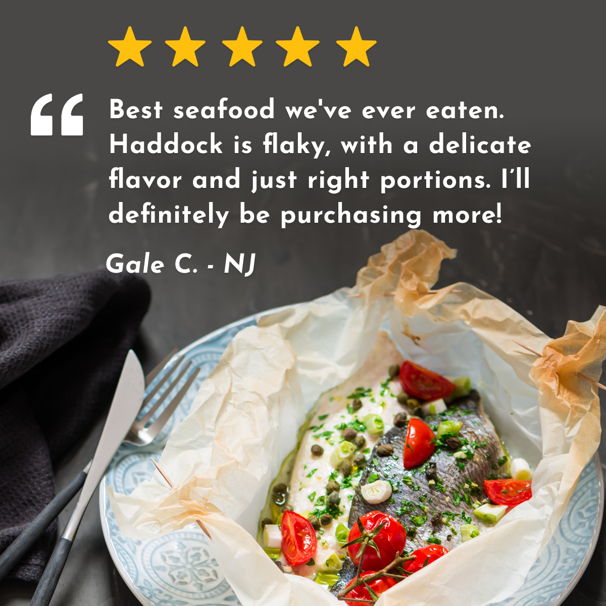 Wild Haddock Testimonial