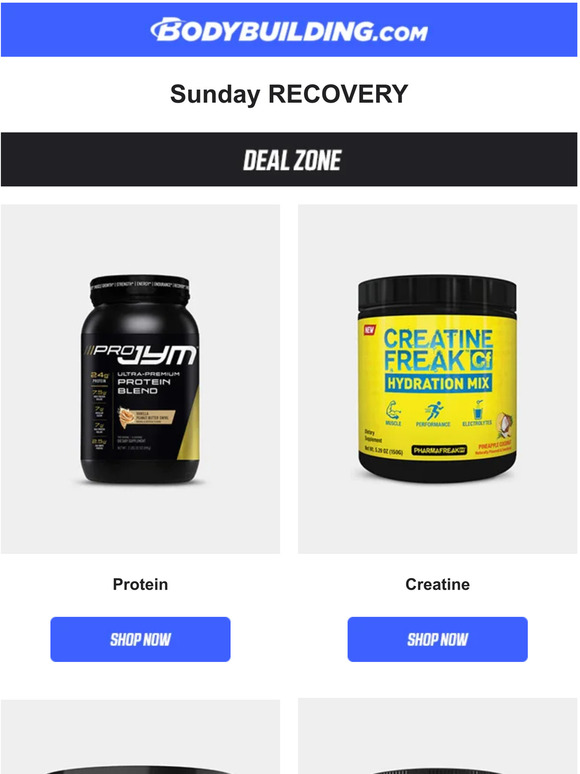 Bodybuilding uk RECOVERY SUNDAY and there's a DEAL FOR IT Milled