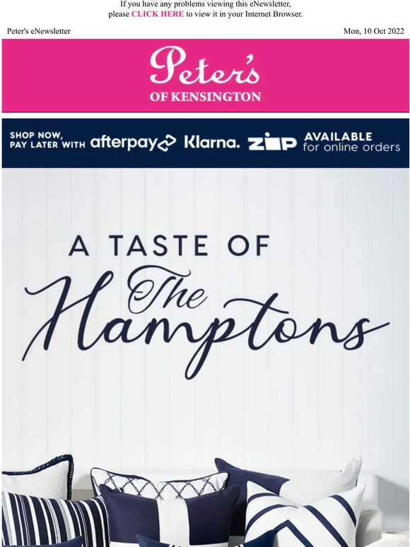 Peter's of Kensington A Taste of The Hamptons Milled