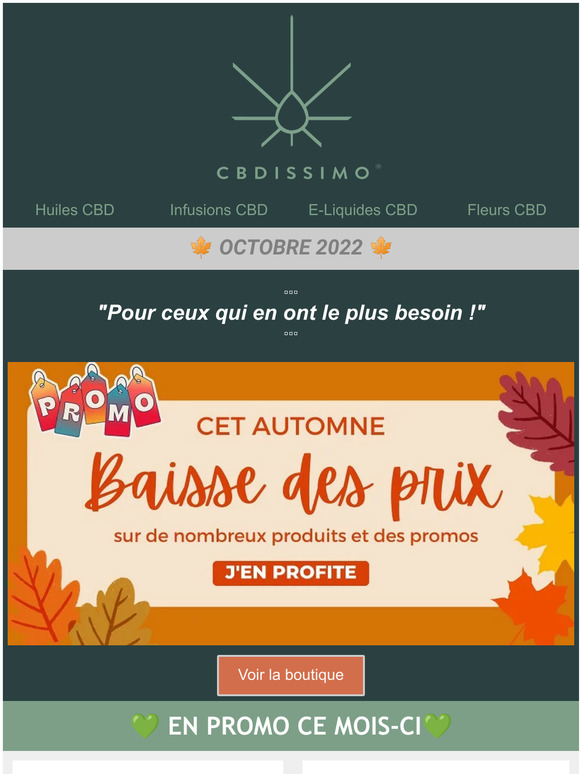 , 🍁Promos CBD pour passer un automne radieux !