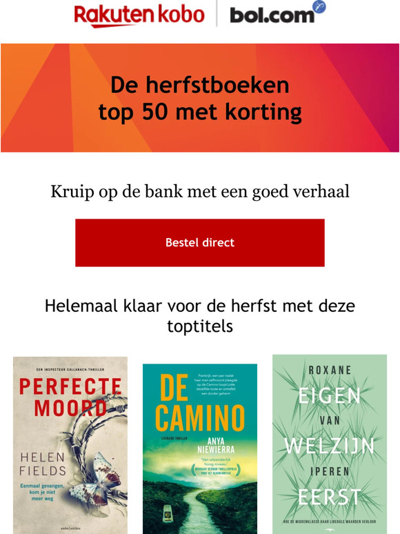 Ontdek onze herfstboeken top 50 met korting