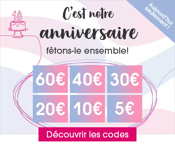 Rose ou bleu (6) Codes promo d'anniversaire pour vous ! 🎈 Milled