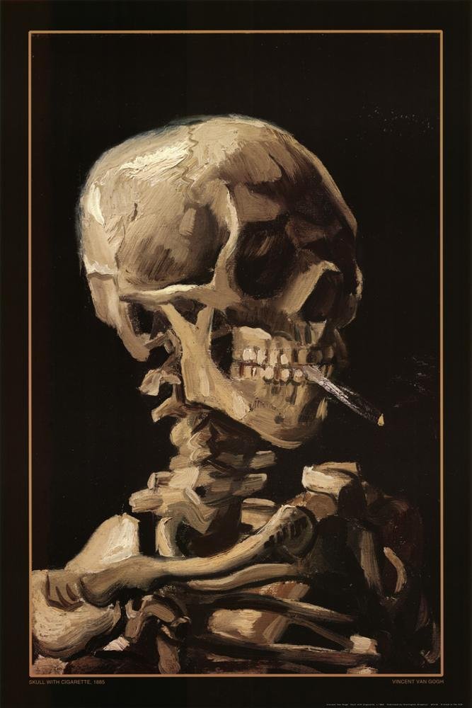 Skull With Cigarette, 1885