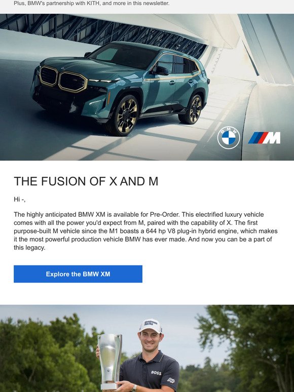 —, explore the all-new BMW XM and the latest on BMW’s Championship.