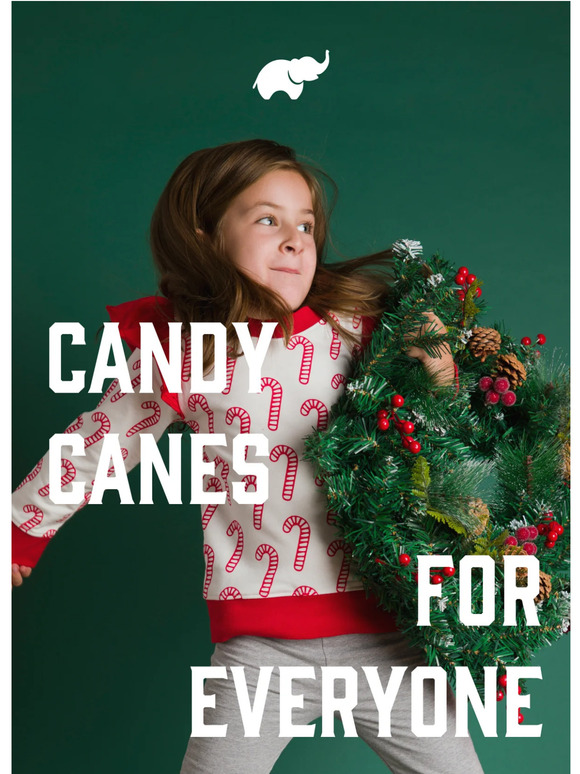 Monica + Andy NEW PRINT Candy Cane Milled