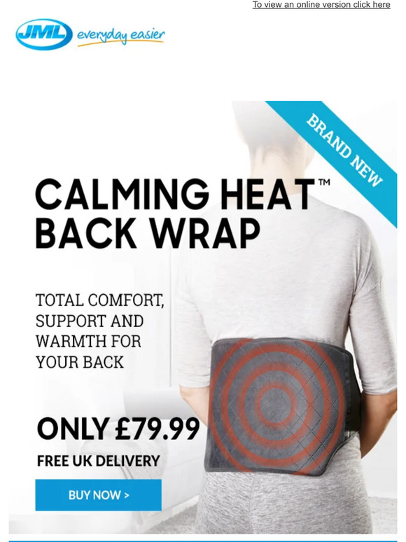 JML Direct Gently soothe and support your lower back Milled