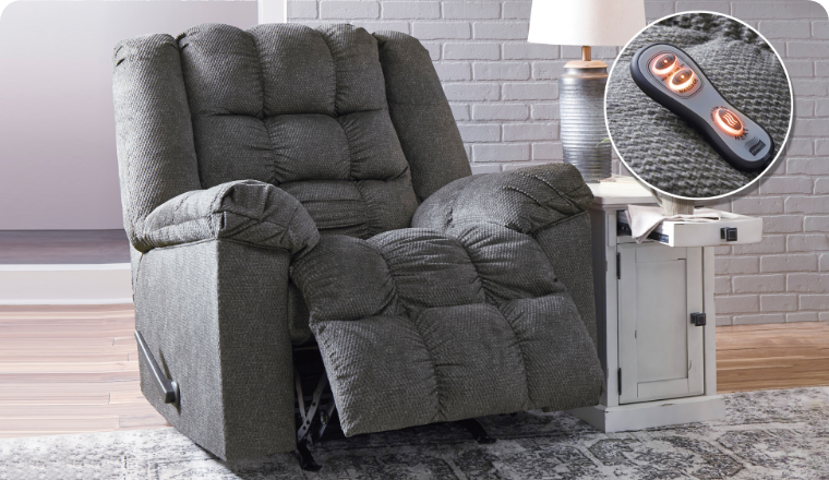 Ashley drakestone deals charcoal recliner