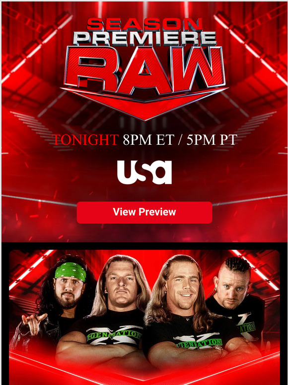 WWE Shop Raw Preview DGeneration X proudly present to you their 25th