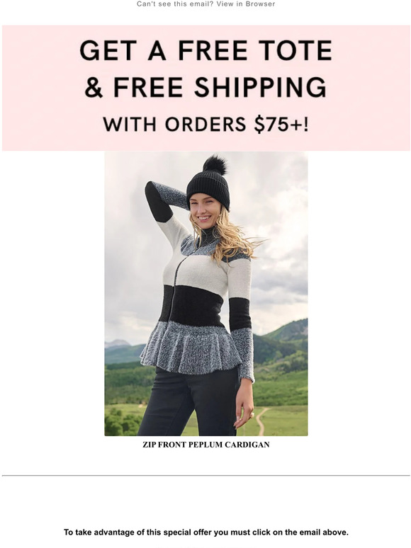 VENUS Fashion You won't want to miss this! Get a free tote and free