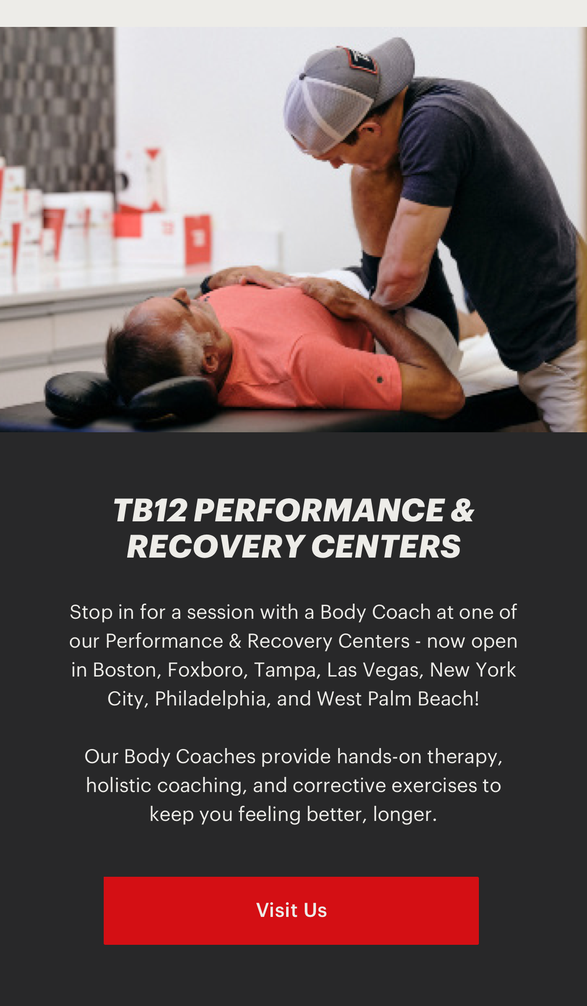 TB12 Performance & Recovery opens in Tampa