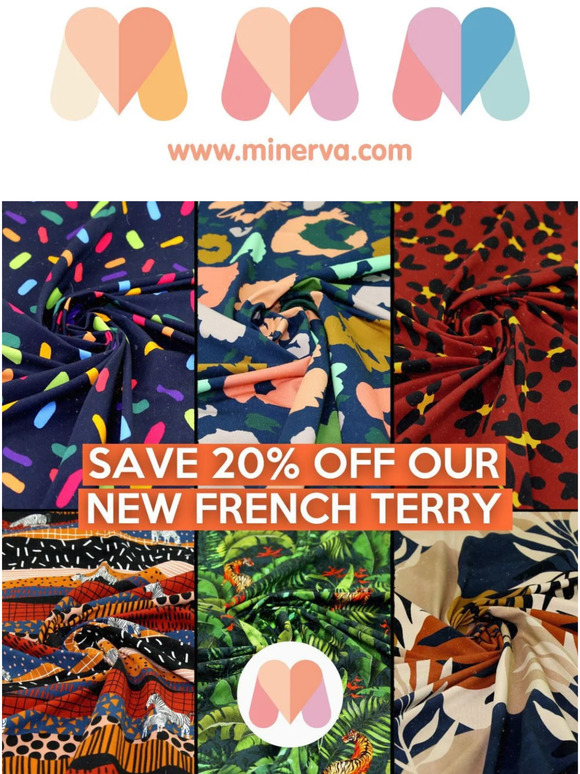 Minerva New French Terry Knit Fabrics Exclusive to Minerva Milled