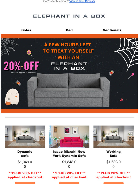 🛋️ Last day of our Trick and Treat SALE🎃
