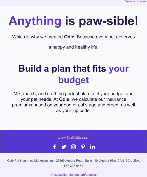 Can we help you build a plan for your pet? 🐶🐱