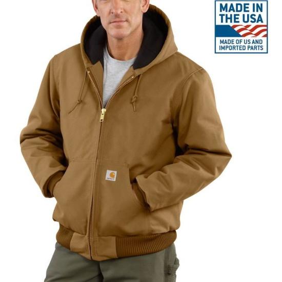 Carhartt Quilt Flannel Lined Duck Active Jacket