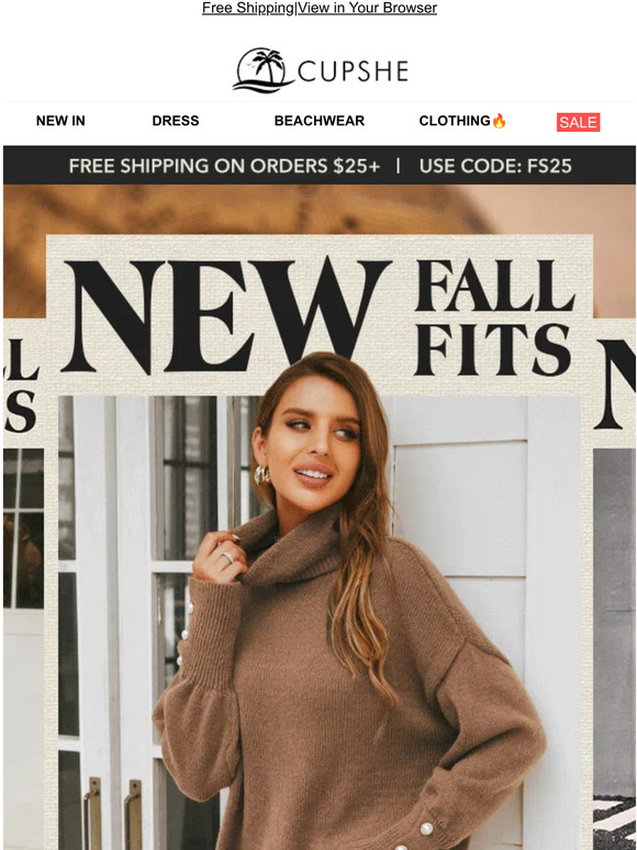 CUPSHE Our NEW collection in two words? Comfy & Free shipping ️ Milled