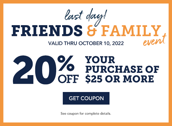 Christmas Tree Shops: Your Friends & Family Coupon ends today ...