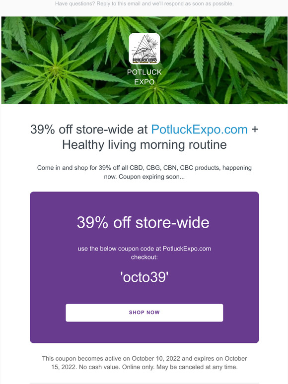 39% Off coupon + valuable health knowledge inside!