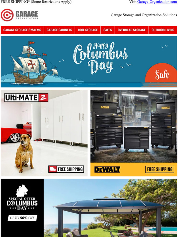 🇺🇸 Garage Organization - Columbus Day Sale 🇺🇸