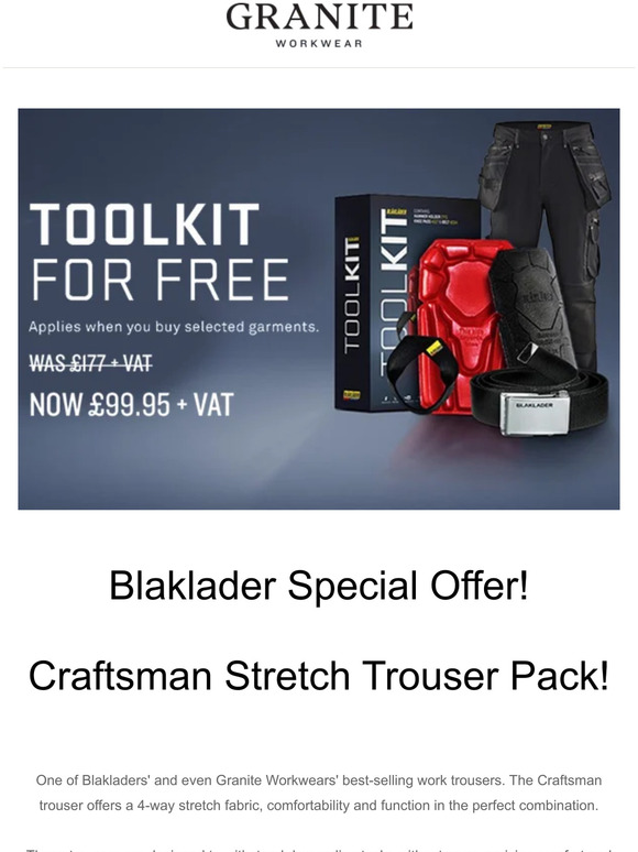 Blaklader Special Offer! Craftsman Stretch Trouser Pack 🔥