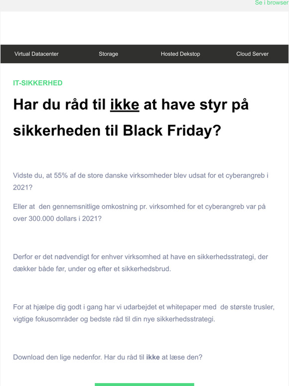 Har du styr på IT-sikkerheden til Black Friday?