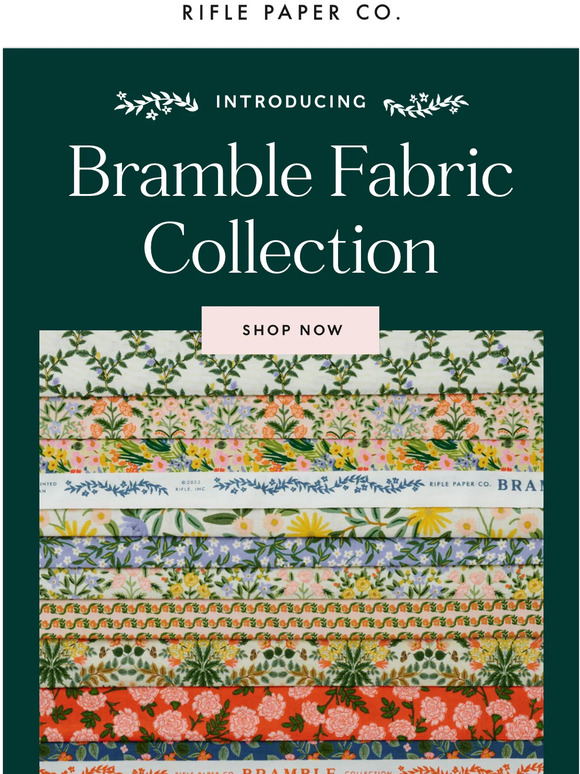 Rifle Paper Co.: Bramble Fabric is Here! | Milled