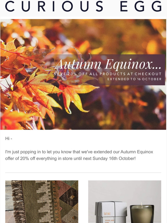 Autumn Equinox Special Offer - Extended!  🍁