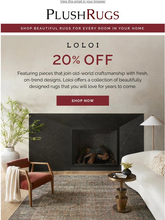 Loloi Rugs, now 20% off!