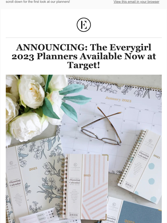 The Everygirl drop everything our 2023 planner collection is finally