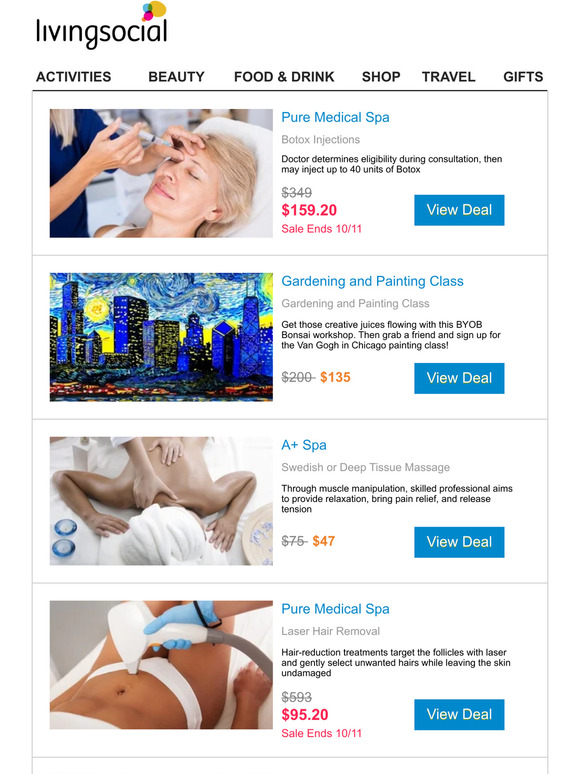 LivingSocial UK Botox Injections Milled