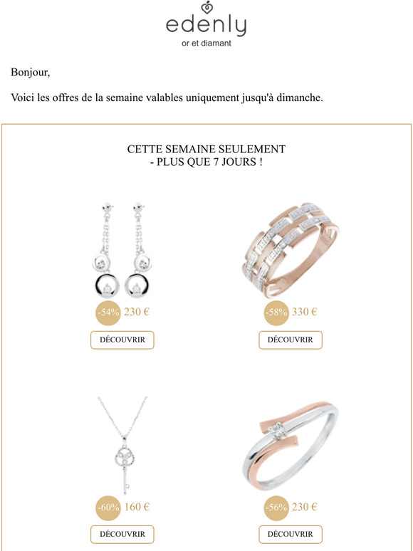 Cette semaine seulement