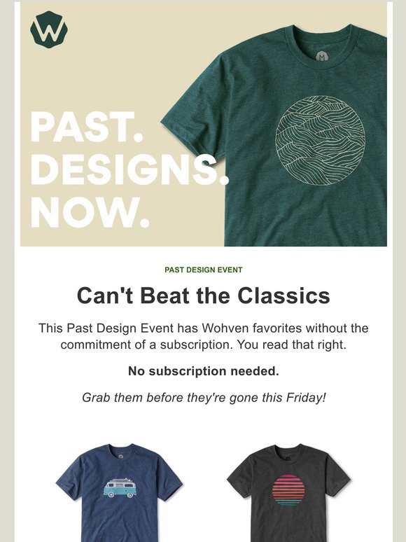 Classic Tees Without the Subscription