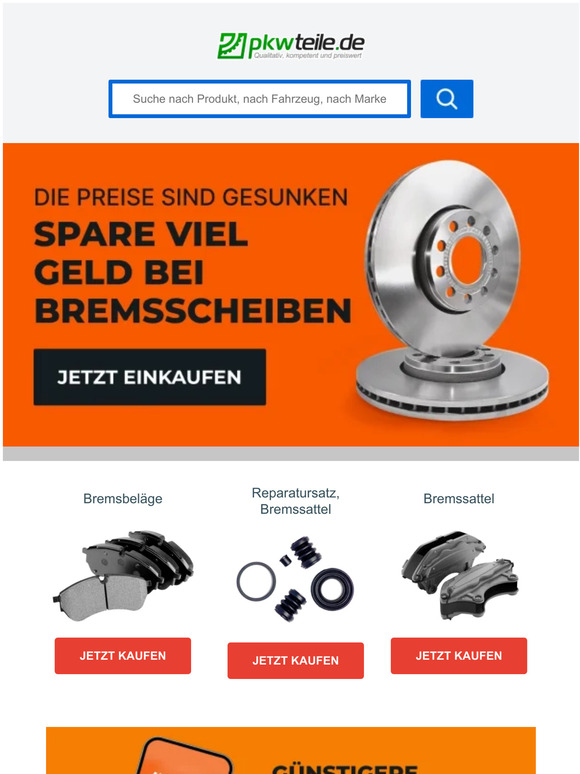 😎🚘 Spare bei Teilen der Bremsanlage
