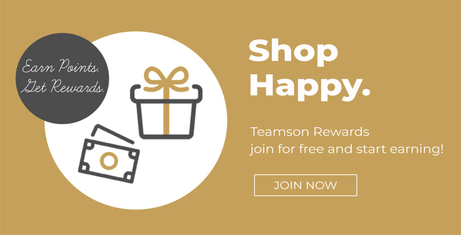 Shop Happy. Teamson rewards join for free and start earning!