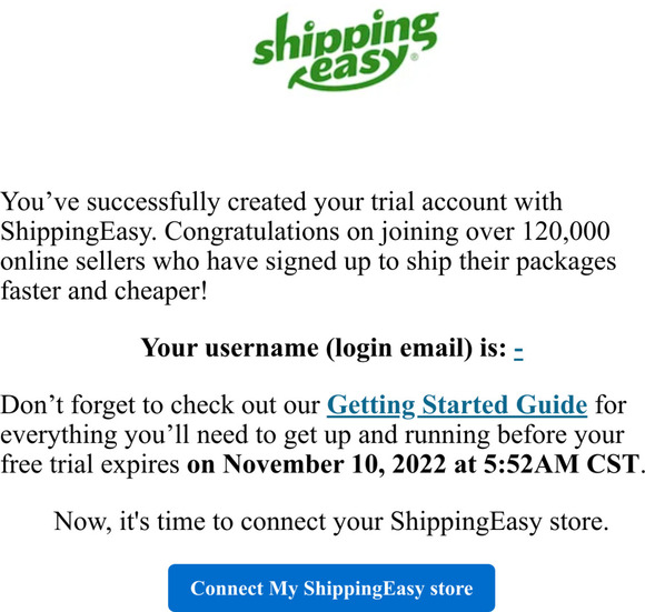 Welcome to ShippingEasy