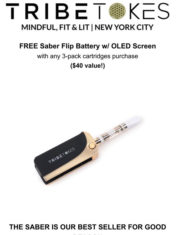 FREE Saber Battery  🎁  Gift With Purchase