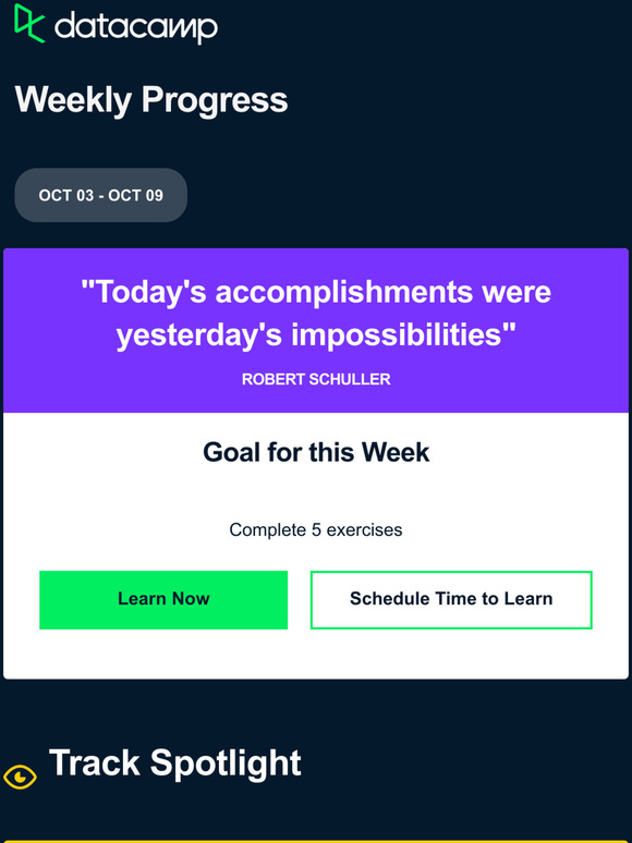DataCamp Track Spotlight Power BI Fundamentals Milled