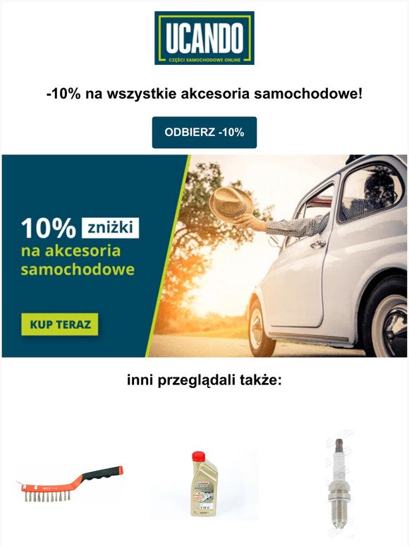 -10% na akcesoria samochodowe w Ucando.pl 🚗