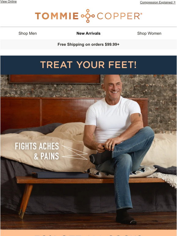 Tommie Copper: Treat Your Feet! | Milled