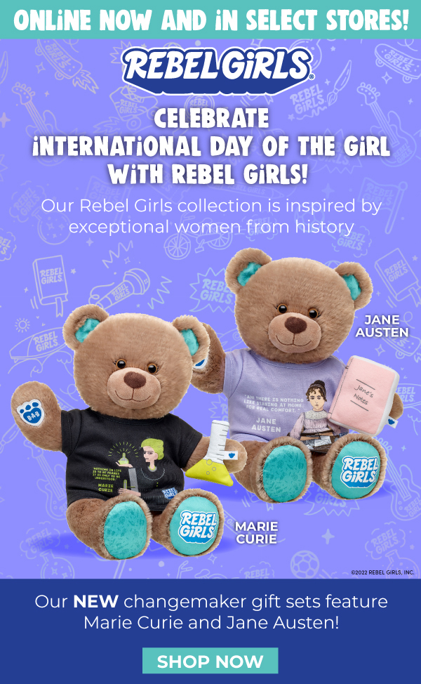 Jane Austen Rebel Girls Bear Gift Set by Build-A-Bear