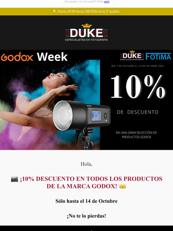 10% Descuento Semana Godox del 7 al 14 de Octubre